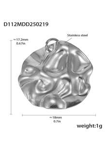 1pc Unique Stainless Steel DIY Pendant, Multiple Designs Available, Suitable As A Creative Gift For Friends