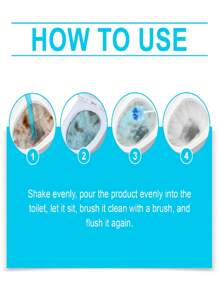 100ml Toilet Cleaner Foam Cleaner Detergent, Removes Stains & Odor, Splash-Proof Toilet Cleaning Solution