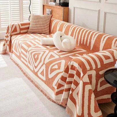 1件装多功能波西米亚风沙发套 - 防刮防滑，是家居装饰和日常使用的理想之选，舒适的家具保护套，适用于客厅和卧室。