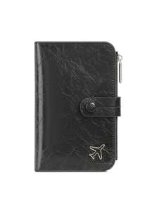 Customizable With Name Or Initial, High Quality PU Leather, Minimalist RFID Passport Holder, Solid Color Cute Zipper Card Case, Magnetic Passport Protector, Ideal Gift For Friends, Family, Graduation, Back To School, Birthday, Holiday, Anniversary - Multicolor - View 5