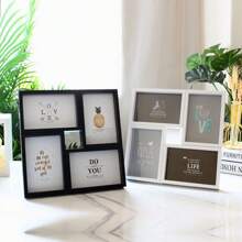 一套2/3/4格黑色多图相框，可容纳4x6英寸和5x7英寸照片，竖式铰链组合相框，适合桌面展示，是母亲节、朋友、婚礼、家庭、宠物等场合的理想礼物。另有7x5英寸2/3/4格玻璃折叠相框可选，可容纳两张12.7x17.8厘米标准照片，是完美的母亲节礼物。