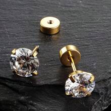 9 Pairs Of Stainless Steel Hypoallergenic 4 Pairs Of Hoop Earrings + 5 Pairs Of Studs Of Different Sizes, Suitable For Women's Daily Wear (Multi-Piece Set)