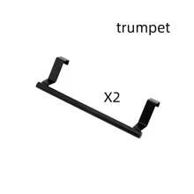 1pc/2pcs Stainless Steel Towel Rack, Over The Door Towel Hanger, Kitchen Accessories, Home Organization, No Drilling Cabinet Cloth Hanging Rack, Single Bar Kitchen Towel Holder