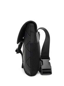 Rhombus Pattern Men's Casual Sling Shoulder Bag - Multicolor - View 11
