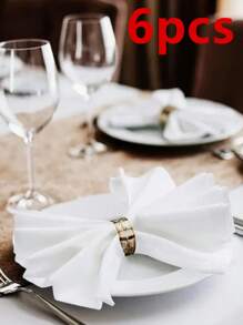 6/12/280pcs Minimalist Solid Color Cloth Napkins, Washable And Reusable For Restaurant, Party, Banquet, Dining Table