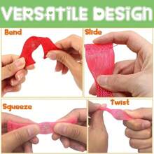 6/12/24/30/36PCS Marble Mesh Fidget Toys,Sensory Stress RelieveToy,Marble And Mesh Fidgets For Adults With ADHD Autism Depressions Anxiety Disorders - Multicolor - View 2