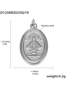 1pc Unique Stainless Steel DIY Pendant, Multiple Designs Available, Suitable As A Creative Gift For Friends