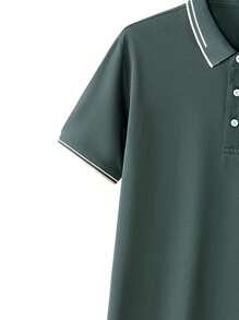 Heren poloshirt met kraag voor de lente/zomer, zakelijk/casual T-shirt met korte mouwen, kantoor-/feest-/evenementkleding