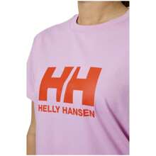 Helly Hansen HH 標誌女士短袖 T 卹（粉紅色）✅ 24/72 小時內送貨到西班牙（半島）