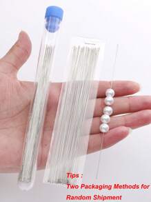 beadia 10/30/50 piezas/Set Herramientas de joyería de acero inoxidable, aguja simple para enhebrar cuentas para manualidades