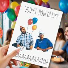 Funny Birthday Cards With Envelopes, Perfect Birthday Cards For Family And Friends, "How Old Are You?", Humorous Birthday Cards - Multicolor - View 2