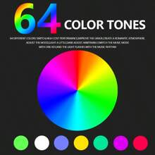 FILIPLI 通用汽车内饰亚克力灯氛围灯2灯22灯64色车内幻彩装饰氛围灯256色LED车内隐藏灯条氛围灯汽车霓虹灯