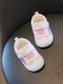Zapatos deportivos antideslizantes con suela blanda y respirable, de estilo de primavera y otoño, con gancho y bucle, para bebés niños y niñas de 6 meses a 3 años de edad