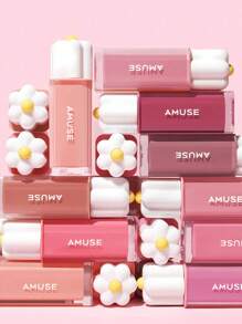 AMUSE DEW TINT 09 UVA MORADA, Ligero, suave y ultra hidratante, tinte no pegajoso, brillo labial con hidratación y larga duración, altamente pigmentado, tinte de aspecto talla grande suave, brillante, vegano, K-Beauty, maquillaje coreano, 4g/0.14oz