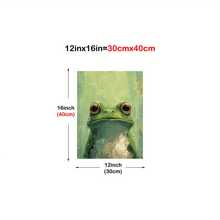 Fashionable Green Frog Canvas Art - Vibrant Colors, Optional Frames, Suitable For Living Room, Bedroom, Office And Other Wall Decor - Durable Waterproof Oil-Based Poster, Framed Wall Art - Multicolor - View 3
