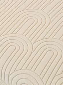 1pc Beige Arched Jacquard Velvet Sofa Cover, With Elastic Full Skirt, Minimalist Modern, Polyester Fiber Material, Suitable For 1-4 Seater Sofa - 210g/Sqm, Sofa Protector | Elegant Home Decor | Ruffle Edge Detail - Beige - View 8