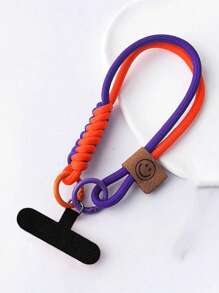 Nuevo estuche universal para teléfono con correa de muñeca decorativa trenzada de nailon, cordón de muñeca resistente con soporte para tarjetas