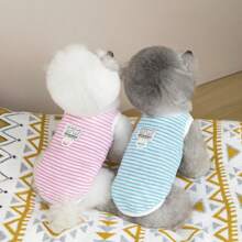 涤纶背心，适合泰迪熊、贵宾犬和猫等小型犬，透气透明面料，适合户外穿着