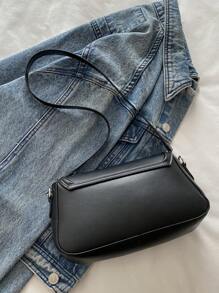 Elegant And Fashionable Shoulder Bag For Gift Giving, Leisure, Versatile Commuting Handbag, Portable Armpit Bag, Versatile And Simple Shoulder Bag, Suitable For Shopping, Wallets, Shopping, Young Women, College Students, Newcomers, White-Collar Workers. They Are Very Suitable For Offices, Universities, Work, Business, Commuting, Outdoor Activities, Travel, And Outings - Black - View 7