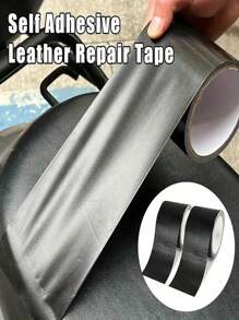1 Roll Of Cushion Repair Tape, Strong Black Cloth-Based Tape, Sofa Imitation Leather Repair Patch, Sofa Repair Tape Kit, Self-Adhesive Imitation Leather Repair Tape, Suitable For Sofa And Car Seat Cushions, Durable Patches, Suitable For Holes And Carpets In Hotels