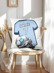 1 Pc Customized Soccer T-Shirt With Name And Number, Soccer Player Children Gift - Customized Name And Number Pillow Cover