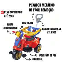 HKB MULTILOJA Xe ba bánh trẻ em - Đỏ - Xem 4
