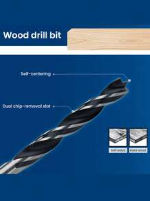 Bosch MINI Wood Drill Bit Set 7 Pieces For Softwood/Hardwood (Ø 3/4/5/6/7/8/10 Mm) - Multicolor - View 3