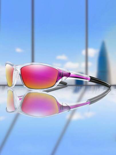 Fashion Sport Glasses For Women And Men Cycling Glasses Running Glasses, Classic Square Frame Shades For Cycling, Running, Hiking, Shopping, Selfie, Party, Travel, Beach, Vacation. Easy Comfort Casual Outfits Outdoor Cycling Glasses For Summer Beach Vacation, Outdoor, Travel Autumn Accessories Goggles