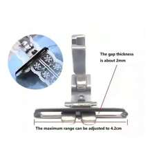 1 szt. S10A Lewa Prawa Regulowana Prowadnica Taśmy Koronkowej Stopka Dociskowa Do Podłączania Elastycznej Taśmy Koronkowej Akcesoria Do Maszyn Do Szycia Przemysłowego