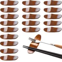 Wooden Chopstick Holder, 2-In-1 Wooden Chopstick & Spoon Holder, Suitable For Hotel & Restaurant Use - Multicolor - View 4