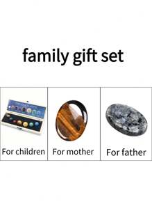 1set Nine Natural Crystal Gemstones - Solar System Planet Ornaments - Home Decor Gift Ore Specimen Energy Stone Set Collectible Gift Birthday Gifts Graduation