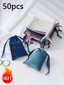 1/10/50 peças 9x12cm Bolsa de joias Bolsa de veludo para presente, Bolsa de embalagem de joias, Bolsas para presentes de joias, Bolsas para lembrancinhas de casamento, aniversário, brincos, pulseira, colar, bolsas organizadoras pequenas chiques, Bolsa de embrulho para presente para festa, feriado
