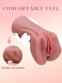 Real Vaginal Pussy Tight Anus For Men Masturbator Adult Pleasure Sex Toys,Realistic Vagina Pussy No Vibrator Masturbation Cup Male Mastubator Erotic Sexual Toy, Artificial Vagina Masturbation Soft Stick For Men's Masturbation Toys Sex Shop