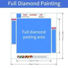 10/20/30 pièces Kit de peinture de diamant DIY, convient aux débutants, petite taille de peinture de diamant, motifs d'animaux et de paysages de forage complet, décoration de la maison, 20x20cm/8x8 pouces motif aléatoire affiché dans l'image principale - 20x20cm/8x8 pouces - Voir 6