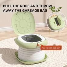 1 Set Baby Travel Potty + 1 Storage Bag + 1 Roll + 5 Absorbent Pads, Portable Urinal Toilet For Outdoor & Car Use