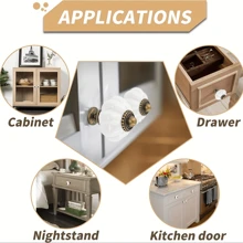 4 piezas Tiradores de gabinete con forma de calabaza blanca, de aleación de zinc para cajones, armarios y puertas, para muebles de estilo americano, cómoda, armario