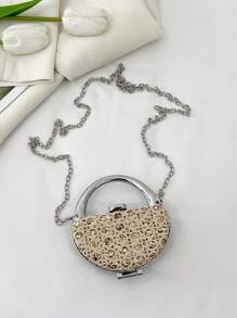 A Simple, Fashionable And Exquisite Girl's Crossbody Bag, Mini Exquisite Princess Style Diamond Inlaid Crossbody Bag With Red Envelope At The Mouth, Perfect For Queuing Up To Give Girl The Perfect Gift At Banquets And Gatherings - Multicolor - View 10