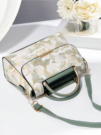 2025 Versatile Chinese Style Shoulder/Crossbody Bags For Women, Embroidered Floral Spring/Summer Fashion Ladies Handbag, Best Mother's Day Gifts Women