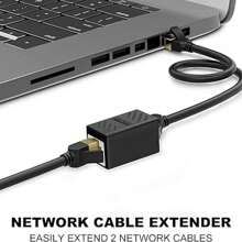 RJ45 Coupler, Ethernet Cable Extender Adapter, Compatible With Cat7/Cat6/Cat5e/Cat5 Ethernet Cables, For PC, Router, Modem