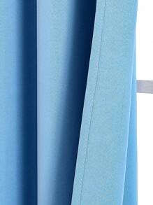 1pc Blackout Window Curtain - UV Protection, High Precision Polyester, Suitable For Living Room And Bedroom Decoration - Blue - View 2