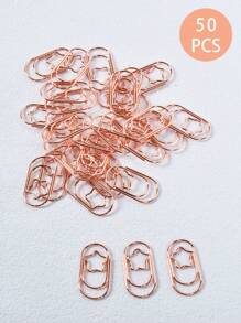 50 个金色星形回形针，迷你金属防滑文具夹，适用于办公室、学校和家庭组织、返校、学校用品 - 金色 - 查看 14