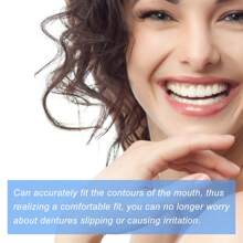 非粘性、硅胶填充的缺失牙齿间隙填充物、临时可塑颗粒 - 白色 - 查看 2