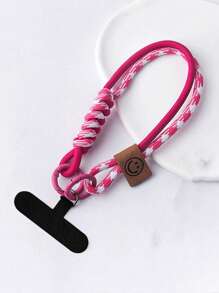 Nuevo estuche universal para teléfono con correa de muñeca decorativa trenzada de nailon, cordón de muñeca resistente con soporte para tarjetas