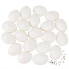 10pcs/30pcs Happy Easter Simulation Egg DIY Painting Craft Easter Party Home Decoration Farm Nest Eggs Gift