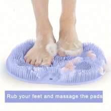 1Piece Of GentleTouch Anti-Slip Shower Foot Scrubbers And Massagers - Exfoliating Pads To Promote Blood Circulation, Manual Operation, Bathroom Accessories
