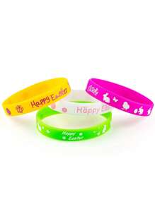 24pcs Easter Slap Bracelets,Easter Palm Bracelet ,Easter Party Favors Silicone Bracelets Bunny Egg Carrot Chicks Flowers Rubber Wristbands Accessories,Easter Party Gift Easter Basket Stuffing Easter Bracelet Easter Egg Stuffing Party Supplies Easter Gift Bag Stuffing Easter Hunting Game Spring And Easter Themed Buckles, Gift Bag Stuffing, Wrist Decoration Gift Prize Supplies,Party Favors