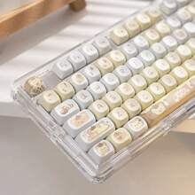 键帽 MOA 染料键帽适用于游戏机械键盘按键组 PBT 定制圆形键帽适用于机械键盘的 Kawaii 键 - 彩色 - 查看 9