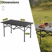 Lightweight Outdoor Camp Roll Up Side Table For Travel Hiking Backyard BBQ Party - 1 - 查看 7
