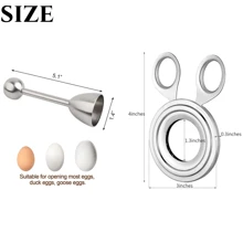 Egg Topper Cutter Stainless Steel Boiled Egg Cutter Shell Scissors Opener For Kitchen Tool Supply Reliable Material: These Egg Shell Openers Are Made Of Stainless Steel Which Is Stable To Use, Not Easy To Rust Or Break