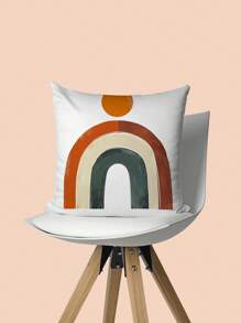 4 件装波西米亚现代几何与植物印花装饰抱枕套，18x18 英寸，柔软涤纶，可机洗，拉链开合，装饰垫套适用于家庭、办公室和派对装饰，适合各种房间类型 - 100% 涤纶 - 彩色 - 查看 6